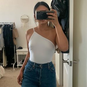 Revolve Superdown One Shoulder Bodysuit - Size S